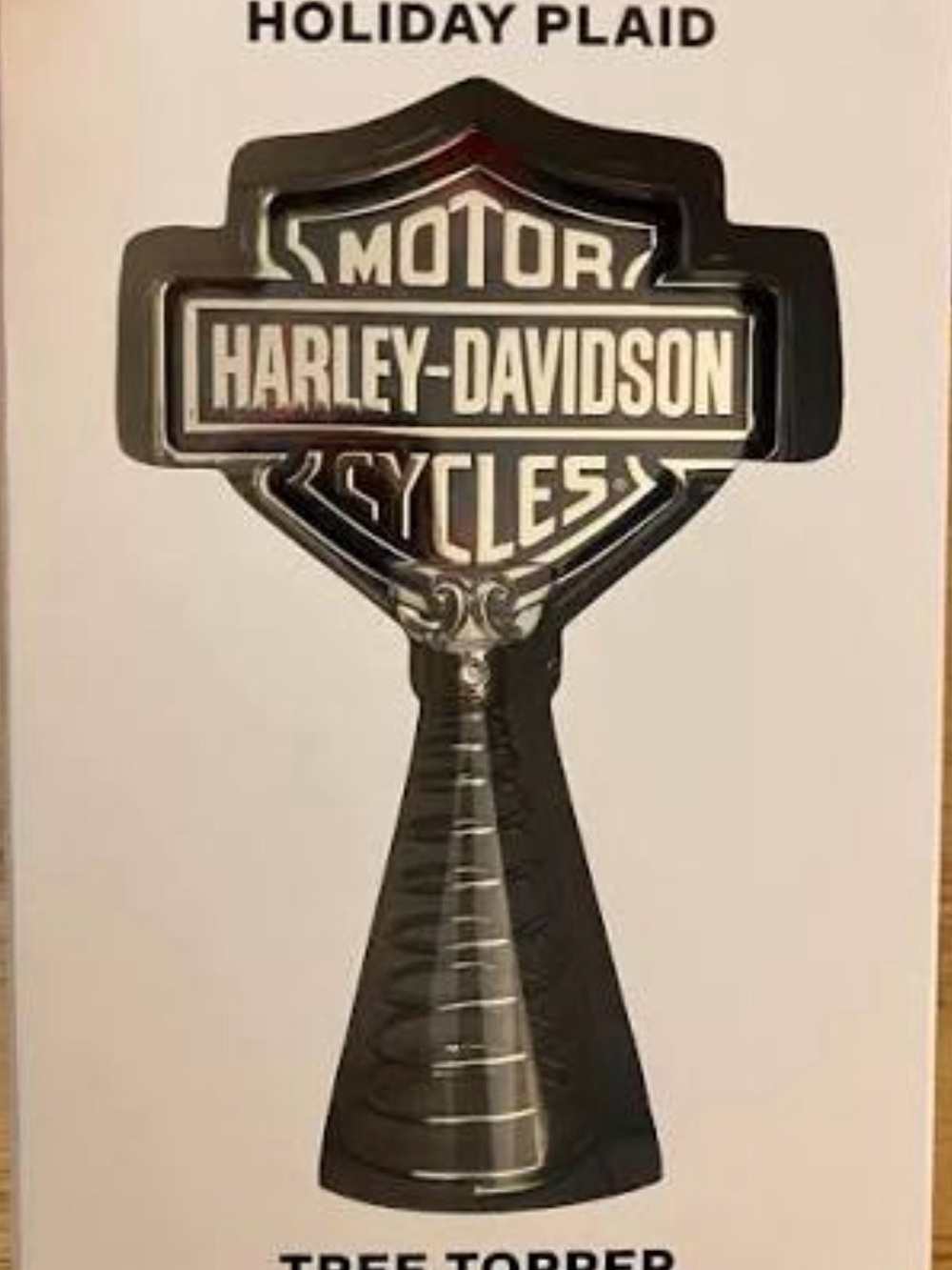 Harley-Davidson Black and Silver Tree Topper